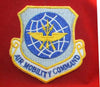 AIR MOBILITY COMMAND, USA Airforce Cloth Shoulder Flash with Velcro
