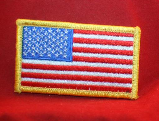 USA Nationality FLAG Patch, Airforce, Cloth Shoulder Flash with Velcro
