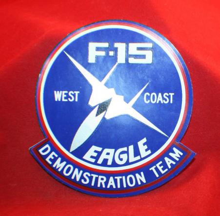 USA, F-15 EAGLE, West Coast, Demonstration Team, Sticker Decal.
