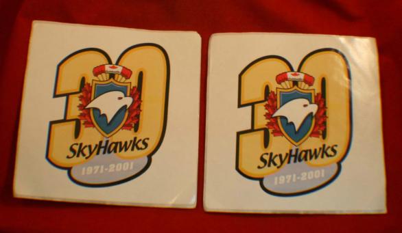2 Canadian, SKY HAWKS, Canadian Forces Parachute Team, 30th Annv. Sticker Decals