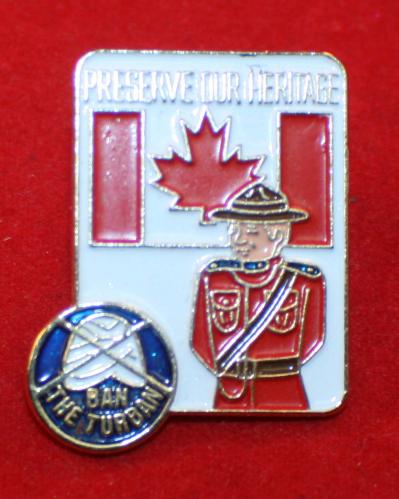 Politically Incorrect RCMP Related Lapel Pin