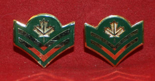 C.F. Service Dress / DEU Collar Rank Pair : Sergeant