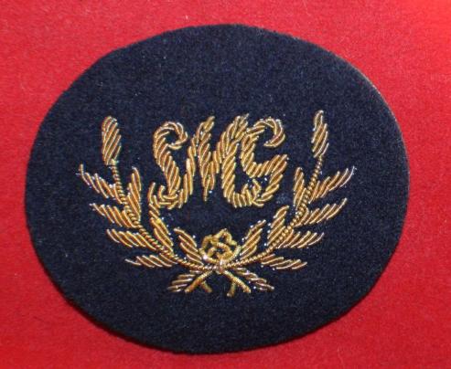 Gold Wire, Sterling Machine Gun SMG Marksmen Trade Badge