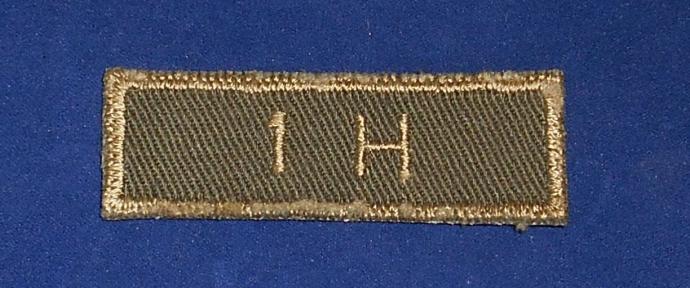 Canadian: 1H 1st Hussars Cloth Combat Tab