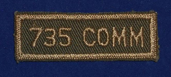 Canadian: 735 COMM 735th Communication (Winnipeg) Squadron Cloth Combat Tab