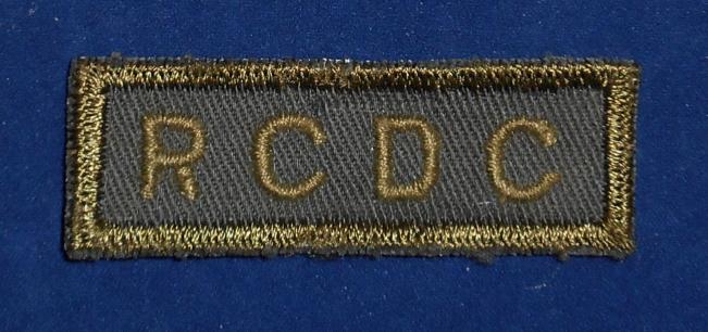 Canadian: RCDC Royal Canadian Dental Corps Cloth Combat Tab