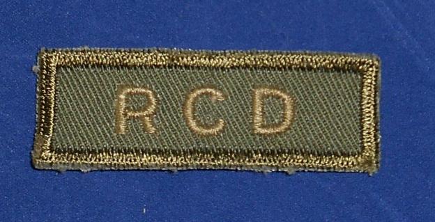 Canadian: RCD Royal Canadian Dragoons Cloth Combat Tab