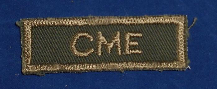 Canadian: CME Canadian Military Engineers Cloth Combat Tab