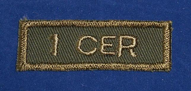 Canadian: 1 CER 1 Combat Engineer Regiment Cloth Combat Tab