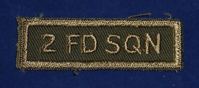 Canadian: 2 FD SQN 2nd Field Engineer Squadron Cloth Combat Tab