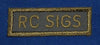 Canadian: RC SIGS Royal Canadian Signals Corps Cloth Combat Tab