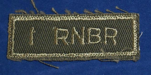 Canadian: 1 RNBR Royal New Brunswick Regiment, 1st Bn Cloth Combat Tab