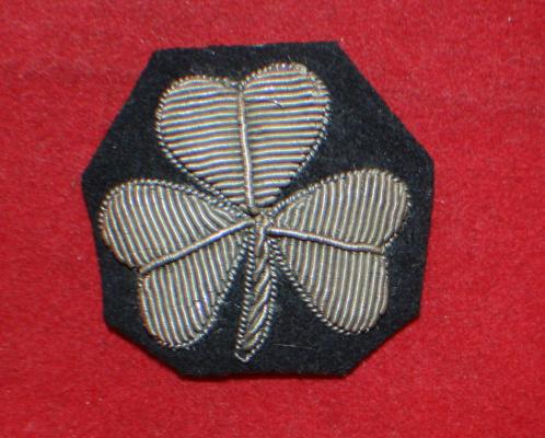 British / Canadian IRISH, Shamrock, Silver Wire Cloth Flash