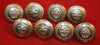 Old, Obsolete, Lot of 8 Edmonton Police Force Uniform Buttons