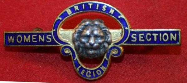 Royal BRITISH LEGION, WOMEN'S SECTION, Members Pin. Numbered. GAUNT made