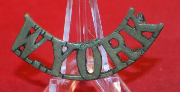 British Army: West Yorkshire Regiment Shoulder Title Badge W. YORK