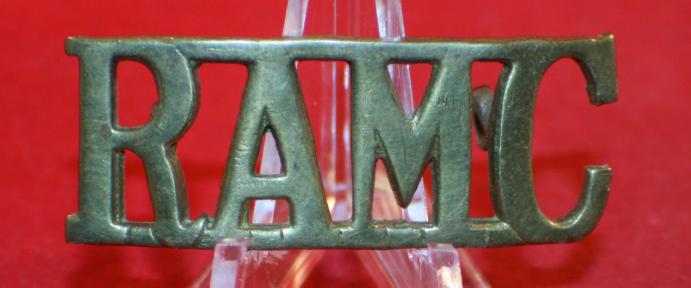 British Army: Royal Army Medical Corps Shoulder Title Badge RAMC