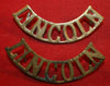 British Army: Lincoln Regiment Shoulder Title Pair