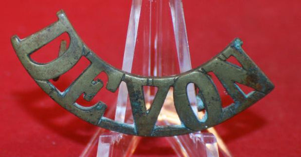 British Army: Devonshire Regiment Shoulder Title Badge DEVON