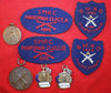 Lot of 8, WW2 era, Society of Miniature Rifle Clubs Marksman Patches & Medals
