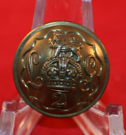 2nd Life Guards Uniform Button - Circa 1902-1953