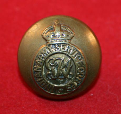 Indian Army Service Corps Uniform Button