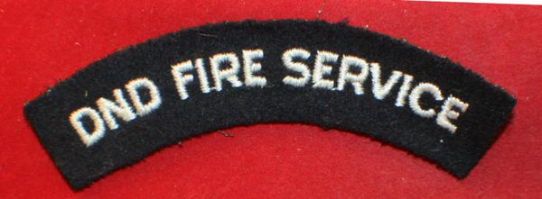 DND Fire Service Cloth Shoulder Flash / Patch