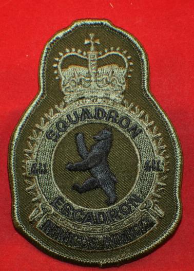 RCAF / CAF 411 Squadron Flight Suit Jacket Crest / Patch - Subdued