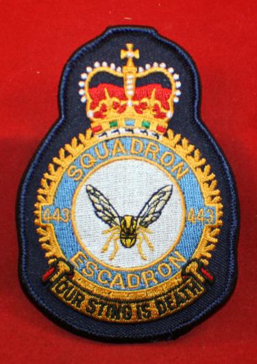 RCAF / CAF 443 Squadron Flight Suit Jacket Crest / Patch