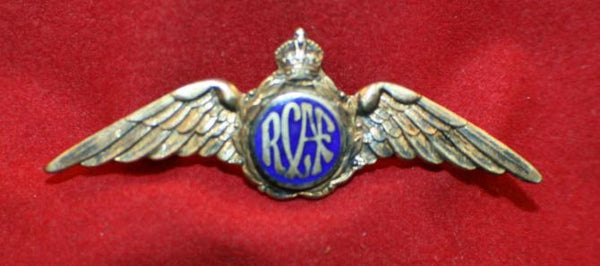 RCAF, Royal Canadian Air Force Sweetheart Pin, Pilot, Sterling/GF.