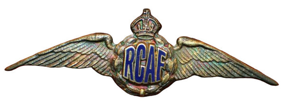 RCAF, Royal Canadian Air Force Sweetheart Pin, Pilot - Sterling