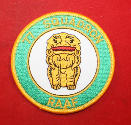 RAAF Royal Australian Air Force 77 Squadron Cloth Blazer / Jacket Crest Patch