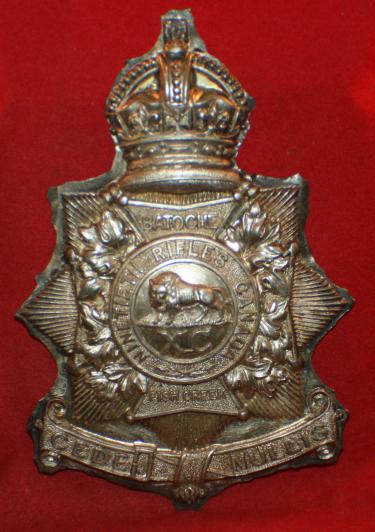 Pre WW1, 90th Winnipeg Rifles, Cross Belt Badge Kings Crown, Officer's