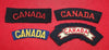 WW2 era, CANADA Nationality Cloth Shoulder Title Lot. 4 pieces