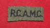 WW2 RCAMC Royal Canadian Army Medical Corps Title / Flash