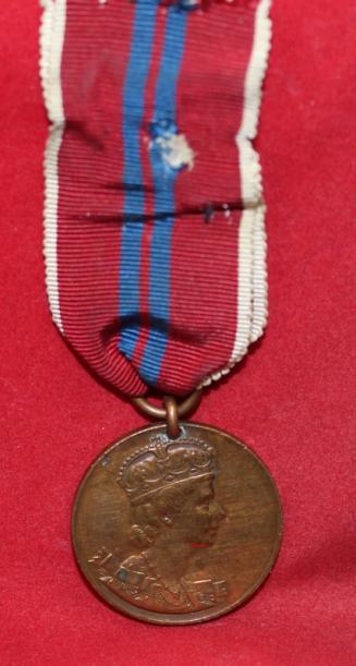 Queen's Coronation Medallion converted to Medal in Brass
