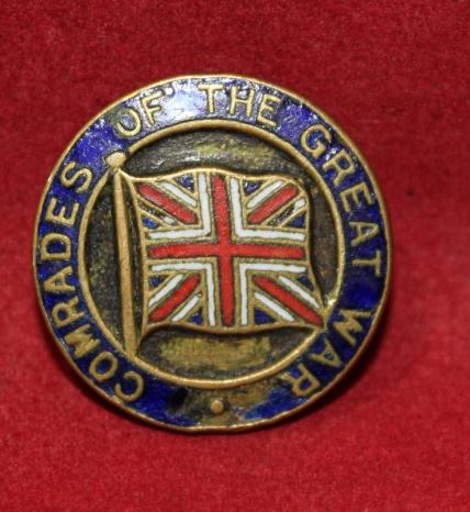 Comrades of the Great War Service Pin Badge - Small Size