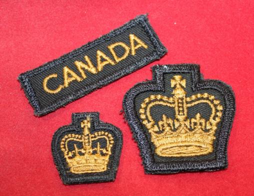 Canadian Army, Work Dress Rank Insignia Lot