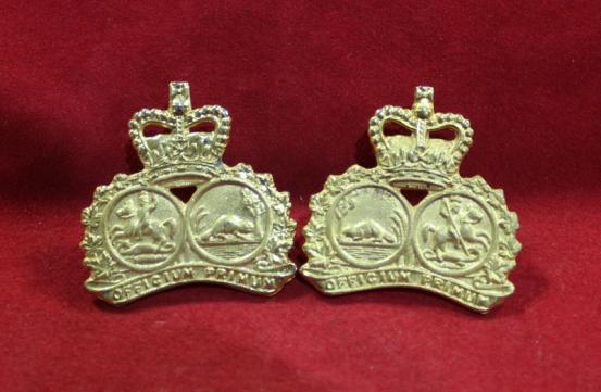 Elgin Regiment Collar Badge Pair