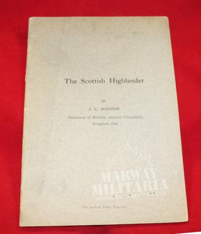 The Scottish Highlander, By J.L. Morison