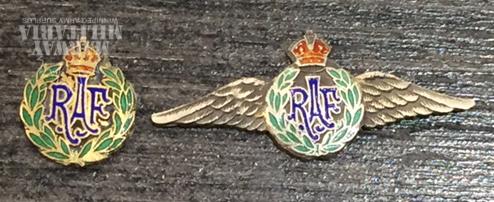 Set of 2, RAF Jewellers Decal Sweetheart Badges
