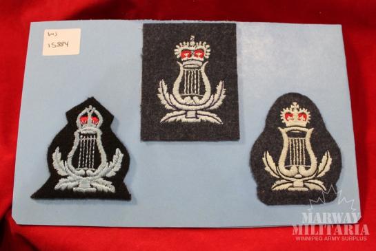 Lot of 3 RAF Bandsman Trade Patches
