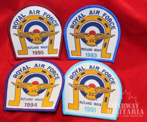 Lot of 4, Royal Air Force, RAF Rutland Walk Patches