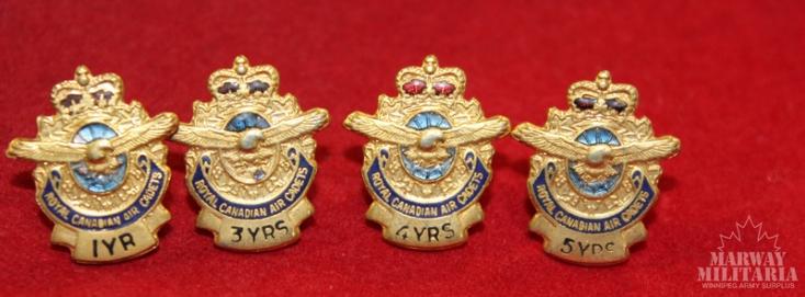 Canadian Air Cadets Years of Service Pins
