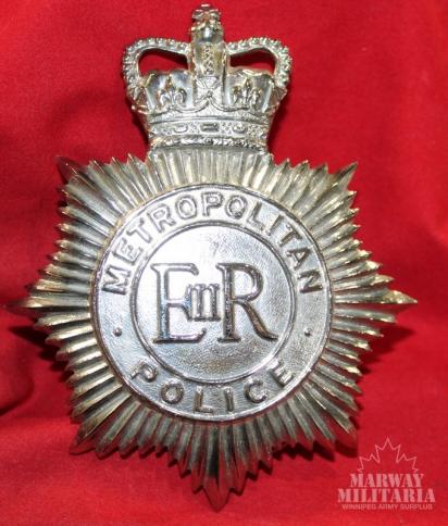 British Metropolitan Police Helmet Plate Badge
