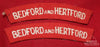 Bedford and Hertford Cloth Shoulder Flash Pair