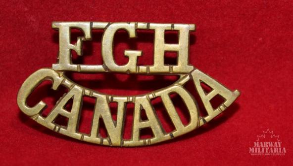 Early Issue FGH Shoulder Title Badge