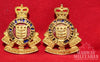 Royal Canadian Ordnance Corps OFFICERS Collar Badge Pair