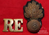 British: Royal Engineers Shoulder Title Badge & Officers Collar Badge