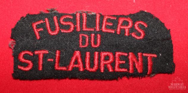 Fusiliers Du St-Laurent Cloth Shoulder Flash